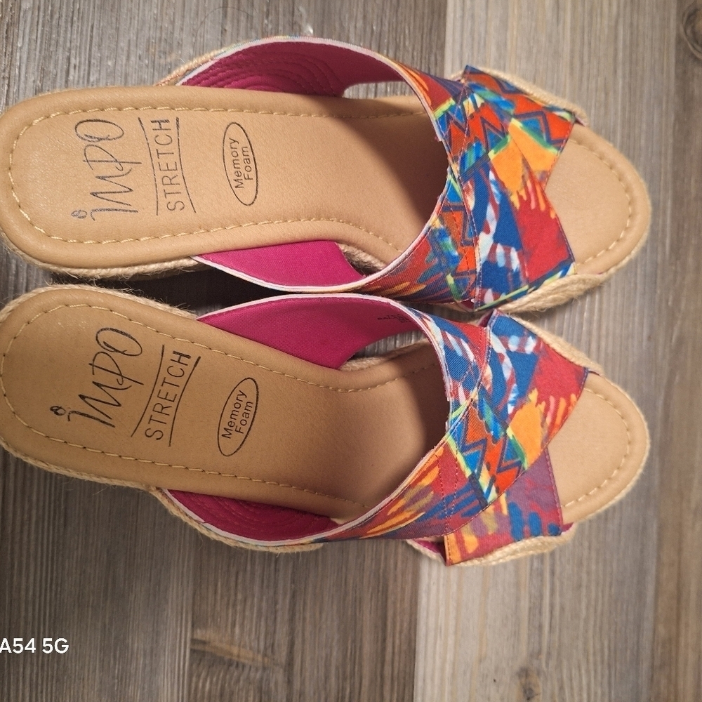 Impo Women's Colorful Wedge Sandals - Picture 3 of 6